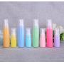 6PCS 30ML 1OZ Empty Macaron Color Plastic Lotion Bottle Pump Jar Refillable Portable Durable Cosmetic Container Shampoo Shower Gel Conditioner Holder for Travel Daily Life Color Random