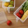 Rectangle Food Storage Containers Kitchen Portable Storage Box PP Material Refrigerator Food Preservation Box Kangsanli (Light Green)