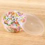 Toyvian 50pcs 20g Slime Storage Containers Plastic Small Cup with Cover