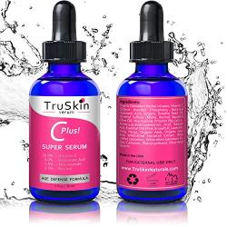 TruSkin Vitamin C-Plus Super Serum, Anti Aging Anti-Wrinkle Facial Serum with Niacinamide, Retinol, Hyaluronic Acid, and Salicylic Acid, 1 oz