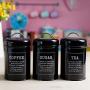 WillowswayW 3Pcs/Set Coffee Tea Canister Spice Jar Sugar Food Storage Container Home Kitchen Supply