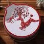 Boîte de rangement en forme de cookie round Famtasme pour enfants, idée cadeau Noël ou anniversaire (décoration de sapin) Boîte de rangement en forme de cookie round Famtasme pour enfants, idée cadeau Noël ou anniversaire (décoration de sapin)
