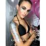 Poudre Holographique Argentée Chunky Glitter ✮ Grand Pot 30g KARIZMA BEAUTY ✮ Poudre Glitter Cosmétique Visage Corps Ongles