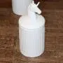 Bocal en céramique blanc licorne 1 pièce, 600 ml (20 oz), bocal de rangement pour thé, café, épices, modélisation animale exquise, pot de rangement décoratif pour la cuisine (Licorne) Bocal en céramique blanc licorne 1 pièce, 600 ml (20 oz), bocal de rangement pour thé, café, épices, modélisation animale exquise, pot de rangement décoratif pour la cuisine (Licorne)