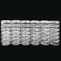 Beauticom 12 Pack(72 Pieces) 5G/5ML Transparent Stackable Plastic Storage Jar with Clear Lid for Jewelry, Findings, Pins, Small and Loose Items