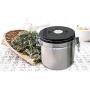 Tea Coffee Sealed Jar Smell-proof Stash Airtight Cans Storage Container - Stainless Steel - Portable Travel (S)