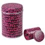 BESTonZON 6PCS Tinplate Tea Tin Candy Container Jars Tea Box Double Cover Tea Tin Storage (Random Color)