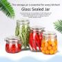 Najer 4-Piece Glass Preserving Jar Set - Kitchen Food Storage Container - Sealed Jar with Lid - Candy Storage, Coffee Beans, Pet Food, Cookies, Swear Jar and More
