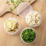 Best Quality Round Drain Sealed Box Ginger Garlic Onion Food Container Refrigerator, Square Food Storage - Onion Storage, Garlic Jar, Large Round Storage Box, Kitchen Boxes, Garlic Container