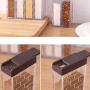 KSTE Seasoning Box 6 PCs of Transparent Seasoning Container,Salt Spice Jar,Condiment Storage Bottle Box,Home and Kitchen Supply.(Coffee and White)