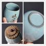 Tea Cans Ceramic Tea Pot Container For Puer Storage Chinese Pastoral Style Porcelain Mini Sealed Tea Caddy Candy Jars Canister,Ju