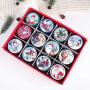 TeemorShop Christmas Round Tin Sealed Jar Jewelry Biscuits Coin Candy Storage Box Container Case Headphones Organizer