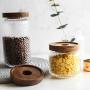 Sealed Canister Glass Jar Home Kitchen Coffee Sugar Tea Storage Bottles Jars Kitchen Accessories Glasses Sugar Cans With Lid,M