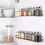 Wall Mounted Spice Racks Jar Bottle Storage Rack 4 Pack for Kitchen Bathroom Cabinet Pantry Door, Sliver (Large) Wall Mounted Spice Racks Jar Bottle Storage Rack 4 Pack for Kitchen Bathroom Cabinet Pantry Door, Sliver (Large)