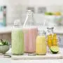 Nakpunar 12 pcs 10 oz Glass Bottle with White Lid for Milk, Fruit Juice, Water, Sauces Nakpunar 12 pcs 10 oz Glass Bottle with White Lid for Milk, Fruit Juice, Water, Sauces