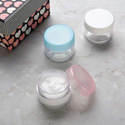 Beautyflier 6Pcs 5Gram Empty Clear Plastic Cosmetic Containers Tiny Makeup Sample Packing Travel Bottle Pot Jars with Lids