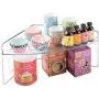 mDesign Plastic Kitchen Cabinet Lazy Susan Food Storage Organizer Raised Shelf Tray - 2 Tier, Pie-Shaped, 1/4 Wedge, Organize Soup Cans, Pasta, Tea, Coffee, Spices, Jars, Bottles - 4 Pack - Clear mDesign Plastic Kitchen Cabinet Lazy Susan Food Storage Organizer Raised Shelf Tray - 2 Tier, Pie-Shaped, 1/4 Wedge, Organize Soup Cans, Pasta, Tea, Coffee, Spices, Jars, Bottles - 4 Pack - Clear