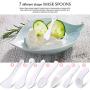 Cosmetic Spatulas, YGDZ 140pcs Disposable Spatula Makeup Frosted Tip Curved Facial Cream Mask Spatulas, White