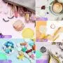 Pot en plastique vide de 5 g, HNYYZL, pour fards à paupières, poudre pour vernis à ongles, bijoux, baume à lèvres, crème, lotion (11 couleurs, 55 pièces) Pot en plastique vide de 5 g, HNYYZL, pour fards à paupières, poudre pour vernis à ongles, bijoux, baume à lèvres, crème, lotion (11 couleurs, 55 pièces)