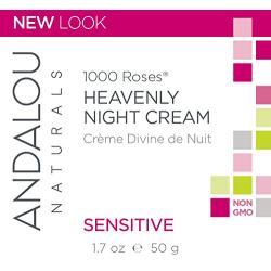 Andalou Naturals 1000 Roses Heavenly Night Cream, 1.7 Ounces, White (8.59975E+11)