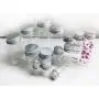 6 PCS Klare Glas Leere Essentiellen Ölsiebchen Kosmetik Cremes Lagerbehälter Flüssigkeit Probenbehälter mit Aluminium Schraubverschluss Wunschbehälter (30 ML)