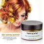 Hair Coloring Wax, Gold Disposable Instant Matte Hairstyle Mud Cream Hair Pomades for Kids Men Women to Cosplay Nightclub Masquerade Transformation
