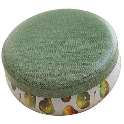 Metal Tin Candy Coffee Sugar Canisters Jar Storage Box NEW - Dark Blue Lid, 8.8x3.5cm