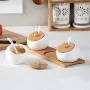 Kitchen Utensils Ceramic Seasoning Bottle And Sugar Bowl Seasoning Box Set Household Storage Bottle Kitchen Storage Jar,L