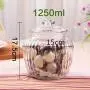 Glasbehälter, luftdicht, Küchen-Lebensmittelbehälter, zur Aufbewahrung von Kimchi/Walnüssen/Haferflocken/Müsli