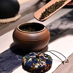 Home Décor Ceramic Jar Tea Set Ceramic Jar Moisture Proof Candy Jar Food Storage Pot Table Decoration，Gift Decorative Accessories (Color : Brown, Size : 13139cm)