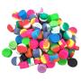 100 pcs 3ml Silicone Container Jar Round Non-Stick Mixed Colors Wholesale