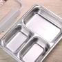 Lcxliga Bento Box Picnic Outdoor Activity Travel Kitchen Food Storage Stainless Steel Heat Insulation Container Lunch Box(blue)