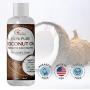 Fractionated Coconut Oil for Skin Therapeutic Carrier Oil Moisturizer for Face and Body Natural Anti Aging Eye Cream Aromatherapy Massage Oil and Anti Frizz Leave In Conditioner for Dry Damaged Hair
