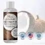 Kokosöl, fraktioniert, als therapeutisches Trägeröl zur Feuchtigkeitspflege für Gesicht und Körper, natürlicher Anti-Aging-Augencreme, Aromatherapie-Massageöl und Anti-Frizz-Spülung für trockenes und beschädigtes Haar.