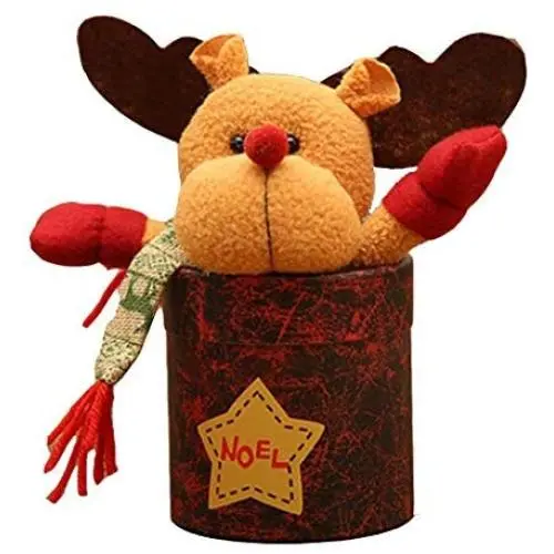 CINUE Weihnachtskonfektglas für Kinder, Weihnachtliche Glasbehälter, Süßigkeitenbehälter & Schalen