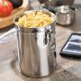 TOOGOO Airtight Canisters Sets for The Kitchen Stainless Steel - Beautiful for Kitchen Counter, Small 32oz, Food Storage Container, Tea Coffee Sugar Canisters