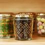 Mason Jars Canning Glass Jars Glass Smoothies Jars with Lids for Drinking and Storage Reusable Container for Juice Milk Bulk Food Coffee Round Glass Jars (Color : Style 1)