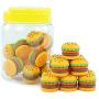 25-Pack 5ml Silicone Concentrate Container Non Stick Food Grade Hamburger Design Wax Storage Jar for Multi Use