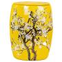 Ceramic Cereal Containers Canister Jar with Lids, Airtight Large Food Storage Containers for Kitchen Pantry Organization Flour Rice Candy Bulk, 5L, 27x21cm (Color : Yellow)