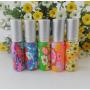 5PCS 10ml Random Color Empty Glass Perfume Spray Bottles Refillable Essential Oil Cosmetic Makeup Perfume Storage Jars Pot Atomizer Container Toner Water Liquids Bottle