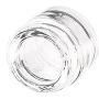 5ml / 5g Clear Glass Jars with Screw Top Caps (18 count, White Cap)