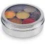 Zinehlüssen Edelstahl Gewürzschublade/Masala Dabba mit 7 Fächern und transparenter Klappe, 24cm