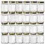 Gojars Hexagon Glass Jars 6oz Premium Food-grade. Mini Jars With Lids For Gifts, Wedding Favors, Honey, Jams And More. (24, 6oz)