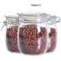 Glass Sealed Jars, Moisture-Proof Kitchen Food Containers, Storage Of Spices/Flower Tea/Oatmeal/Cereals