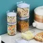 WANGLXST Storage Jar, Clear Container, Food Storage Container Set, Pantry Durable Seal Pot Cereal Storage Container Dry Foods Liquids, Transparent WANGLXST Storage Jar, Clear Container, Food Storage Container Set, Pantry Durable Seal Pot Cereal Storage Container Dry Foods Liquids, Transparent