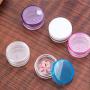 Cren 10 Pcs Round Clear Jars with Screw Cap Lids for Lotion, Creams, Makeup Samples and More