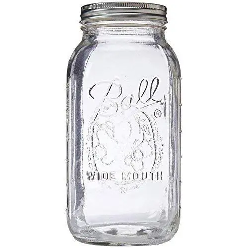 2 x 64 oz Glasbehälter, Weite Öffnung