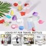 Travel Bottles, TSA Approved Travel Bottles Set, 2.9 oz Leak Proof Travel Size Containers, Travel Shampoo And Containers For Toiletries Bottles, Perfect for Business or Personal Travel, Fun Outdoors