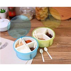 1Pc Spice Jar Seasoning Can Sugar Bowl Transparent Lid Seasoning Box Kitchen Tool Salt Condiment Cruet Storage Jar Lf 115,Deep Blue