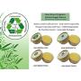 No Tree Was Harmed 1 OZ Kraft Paperboard Jars, 100 Pack, Bamboo Cardboard Jar, Lip Balm/Salve/Balm/Lip Scrub, Aluminum Tin Alternative, Eco Tubes, Cosmetic Containers, Compostable/Biodegradable, 30 ML